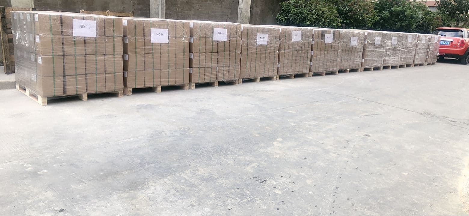 carton in pallets