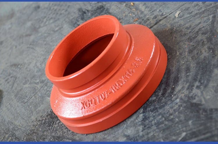 Red Paint Firefighting Grooved Fitting Reducer