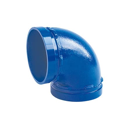 Blue Drinkable Grooved Fitting Elbow