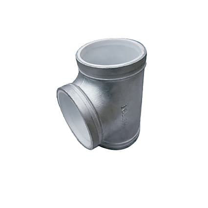 Plastic Lined Grooved Fitting Tee