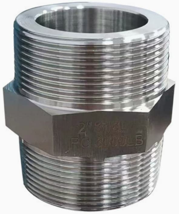 Stainless Steel Hexagon Nipple 316