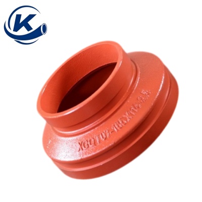 Red Paint Firefighting Grooved Fitting Reducer